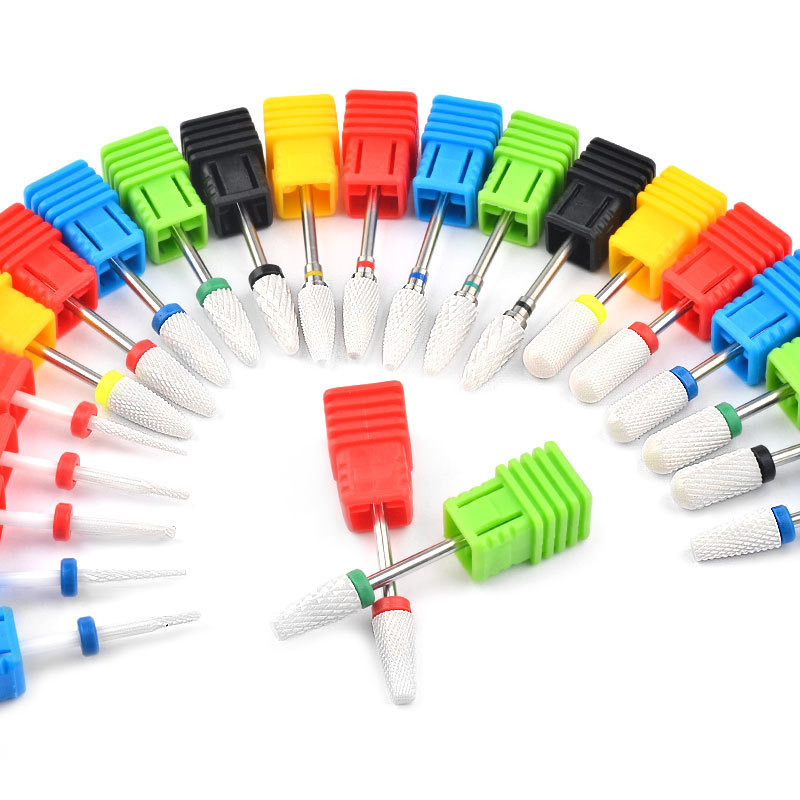 Manicure ceramic drill bit for nail